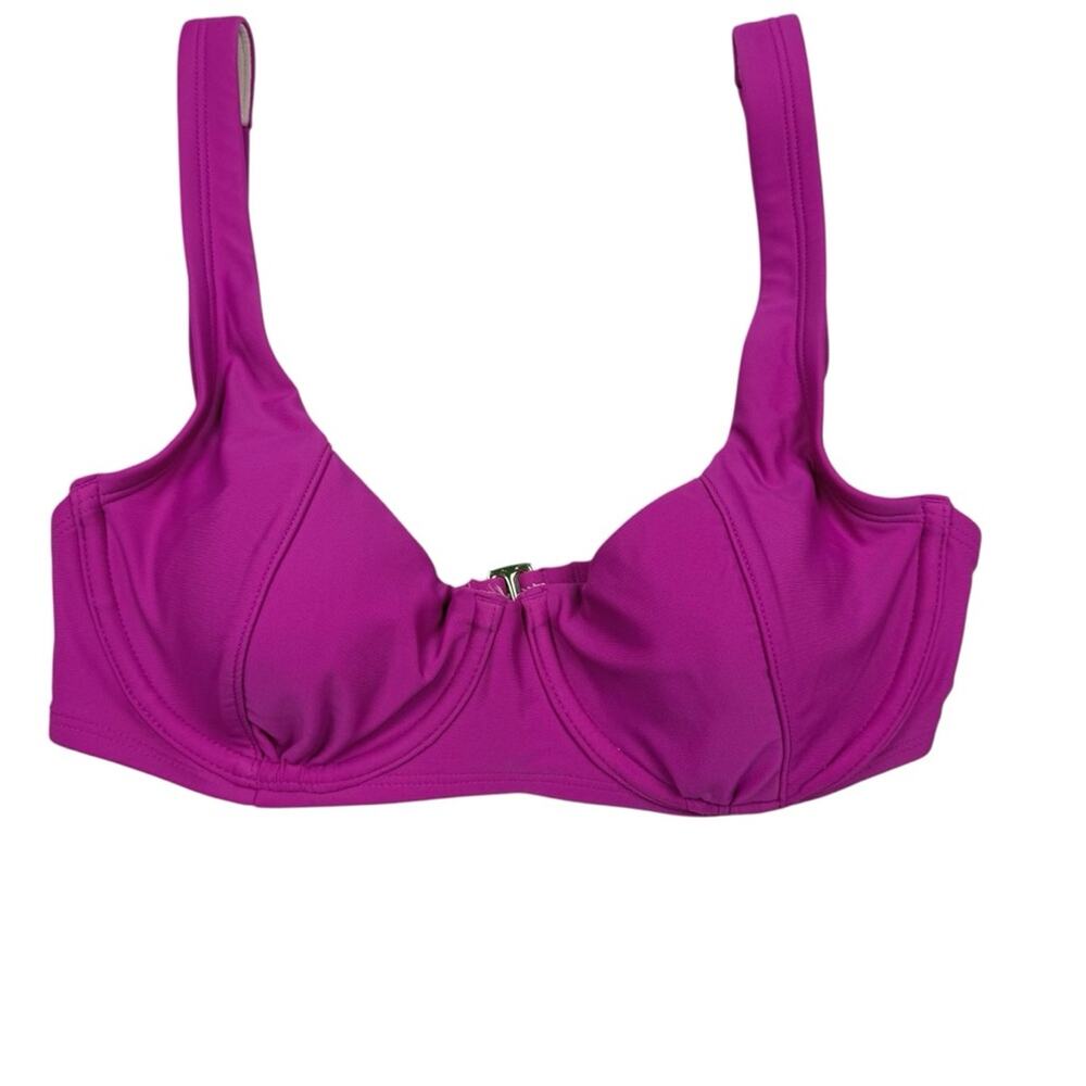 Kona Sol Bold Magenta Bikini Top NWOT
